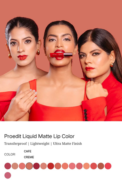 LOTUS MAKEUP PRO EDIT LIQUID LIPSTICK PC 04 CAFE CRAME 8G