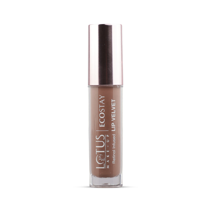 LOTUS MAKEUP ECOSTAY LIP VELVET MATTE LIP COLOR WITH RETINOL ELM11 SPICED HONEY