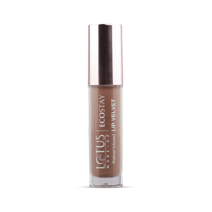 LOTUS MAKEUP ECOSTAY LIP VELVET MATTE LIP COLOR WITH RETINOL ELM11 SPICED HONEY
