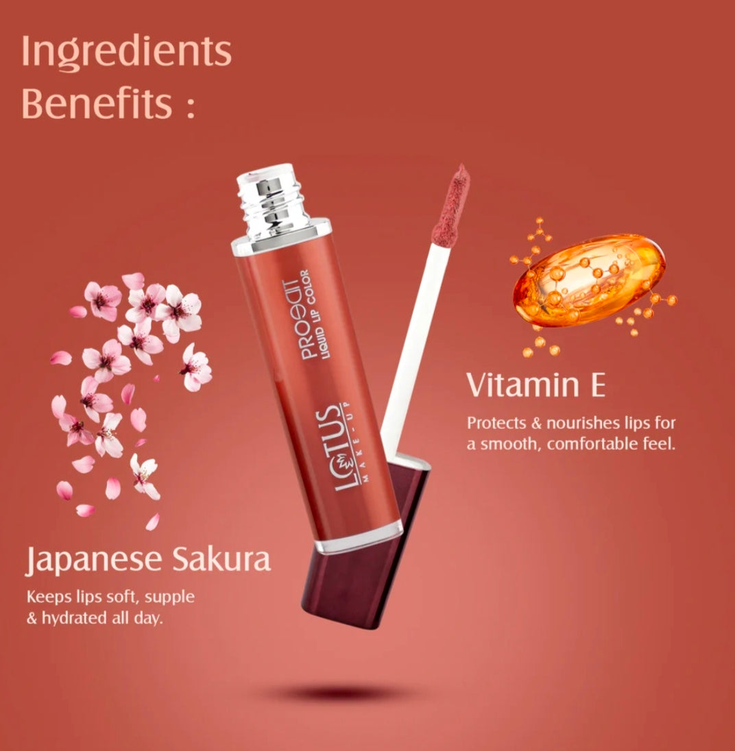 LOTUS MAKEUP PRO EDIT LIQUID LIPSTICK PC 08 MIDNIGHT ORCHIDE 8G