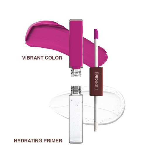 LOTUS MAKEUP PROEDIT LIP PRIMER+MATTE LIP COLOR PL10 RUSTIC BLUBERRY