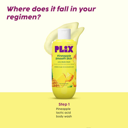 PLIX PINEAPPLE SMOOTH SIN JUICY BODY WASH 236ML