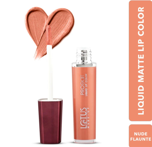 LOTUS MAKEUP PRO EDIT LIQUID LIPSTICK PC 12 NUDE FLAUNT 8G