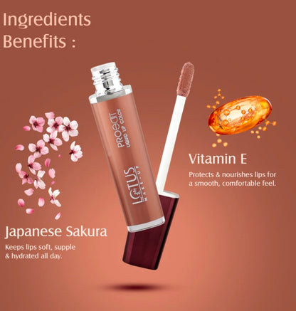 LOTUS MAKEUP PRO EDIT LIQUID LIPSTICK PC 02 MOCHA MIST