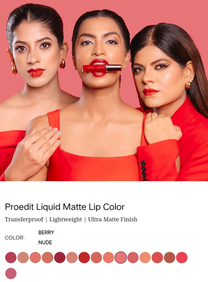 LOTUS MAKEUP PRO EDIT LIQUID LIPSTICK PLC 10 BERRY NUDE 8G