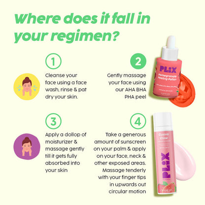 PLIX POMEGRANATE PEELING POTION 25%AHA / 2%BHA 5% PHA 30ML