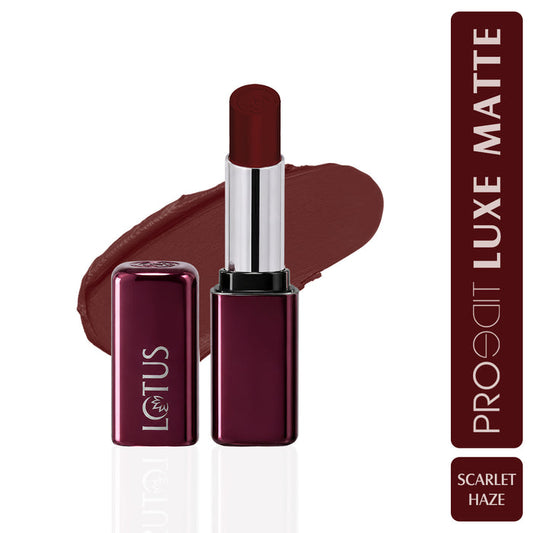LOTUS MAKEUP PROEDIT LUXE MATTE LIPSTICK PLM11 SCARLET HAZE 3.5G