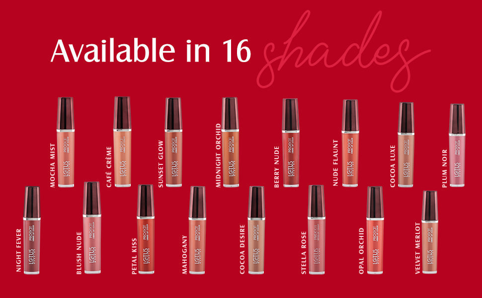 LOTUS MAKEUP PRO EDIT LIQUID LIPSTICK PC 12 NUDE FLAUNT 8G