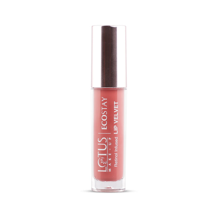 LOTUS MAKEUP ECOSTAY LIP VELVET MATTE LIP COLOR WITH RETINOL ELM07 ROSE PETAL