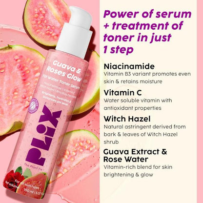 PLIX GUAVA & ROSES GLOW TONER SERUM 150ML