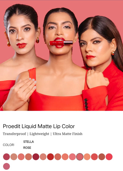 LOTUS MAKEUP PRO EDIT LIQUID LIPSTICK PLC 11 STELLA ROSE 8G