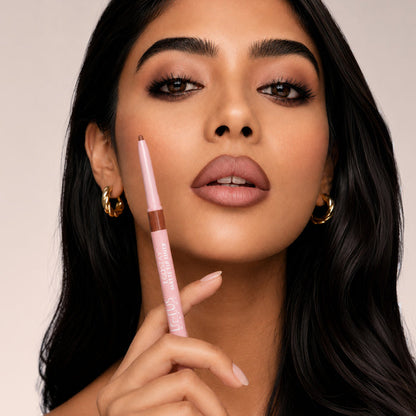 LOTUS MAKEUP ECOSTAY MATTE LIP LINER BERRY DEEP Transfer-proof & smudge-proof matte lip liner with jojoba oil