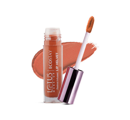 LOTUS MAKEUP ECOSTAY LIP VELVET MATTE LIP COLOR WITH RETINOL ELM06 CORAL CHARM