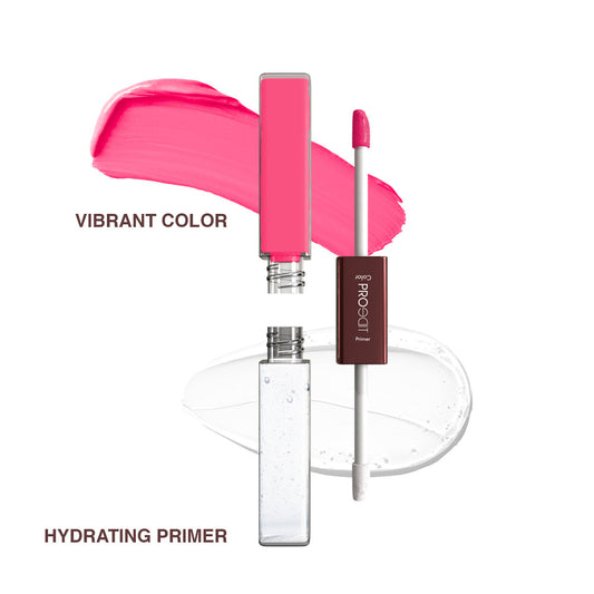 LOTUS MAKEUP PROEDIT LIP PRIMER+MATTE LIP COLOR PL07 FUDGY RASPBERRY