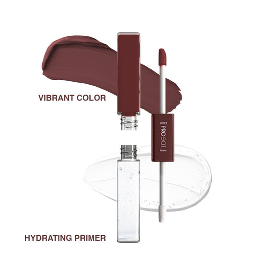 LOTUS MAKEUP PROEDIT LIP PRIMER+MATTE LIP COLOR PL14 CHOCO CHIP