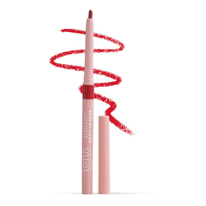 LOTUS MAKEUP ECOSTAY MATTE LIP LINER RED CARPET Transfer-proof & smudge-proof matte lip liner with jojoba oil