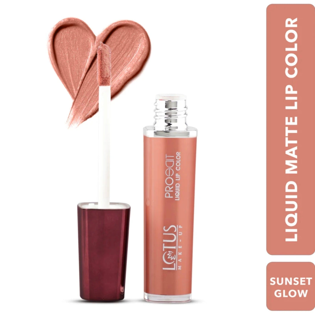 LOTUS MAKEUP PRO EDIT LIQUID LIPSTICK PC 06 SUNSET GLOW 8G
