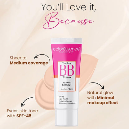 कलरसेंस बीबी क्रीम पपीता 40 ग्राम