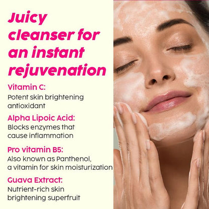 PLIX GUAVA GLOW JUICY CLEANSER FACE WASH 100ML