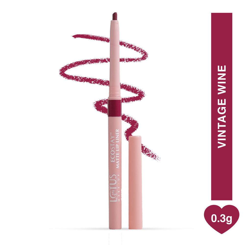 LOTUS MAKEUP ECOSTAY MATTE LIP LINER VINTAGE WINE