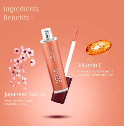 LOTUS MAKEUP PRO EDIT LIQUID LIPSTICK PC 12 NUDE FLAUNT 8G