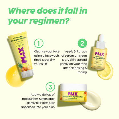 PLIX PINEAPPLE DE-PIGMENTATION DEWY SERUM 2% 30ML