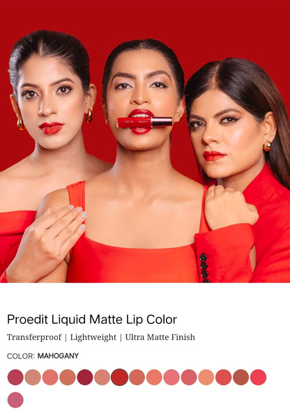 LOTUS MAKEUP PRO EDIT LIQUID LIPSTICK PC 07 MAHOGANY 8G