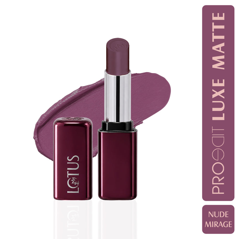 LOTUS MAKEUP PROEDIT LUXE MATTE LIPSTICK PLM04 NUDE MIRAGE 3.5G