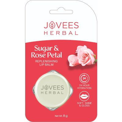 JOVEES SUGAR & ROSE PETAL LIP BALM 8GM