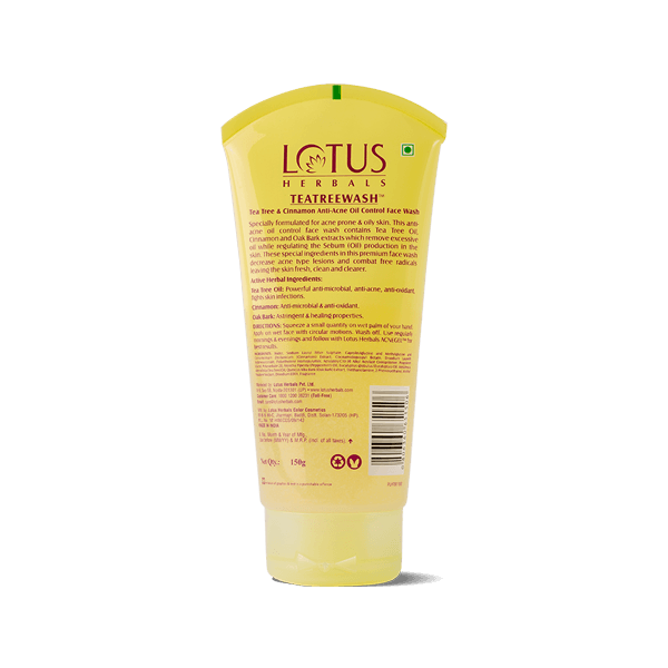 LOTUS HERBALS FACEWASH TEATREE 80 ML