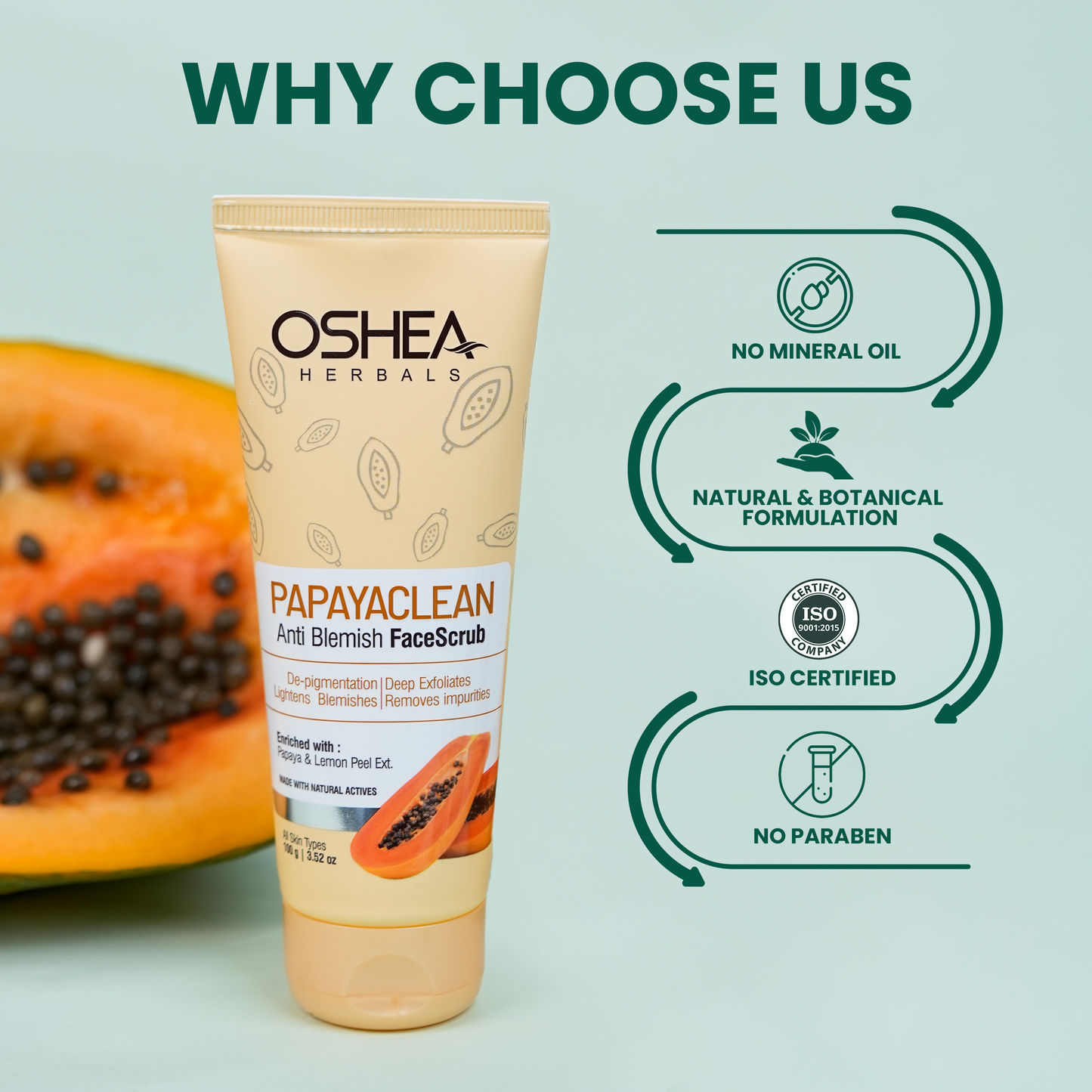 OSHEA PAPAYA SCRUB 300G