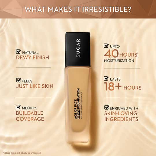 शुगर ऐस ऑफ फेस डेवी फाउंडेशन 07 वेनिला लैटे 30 एमएल